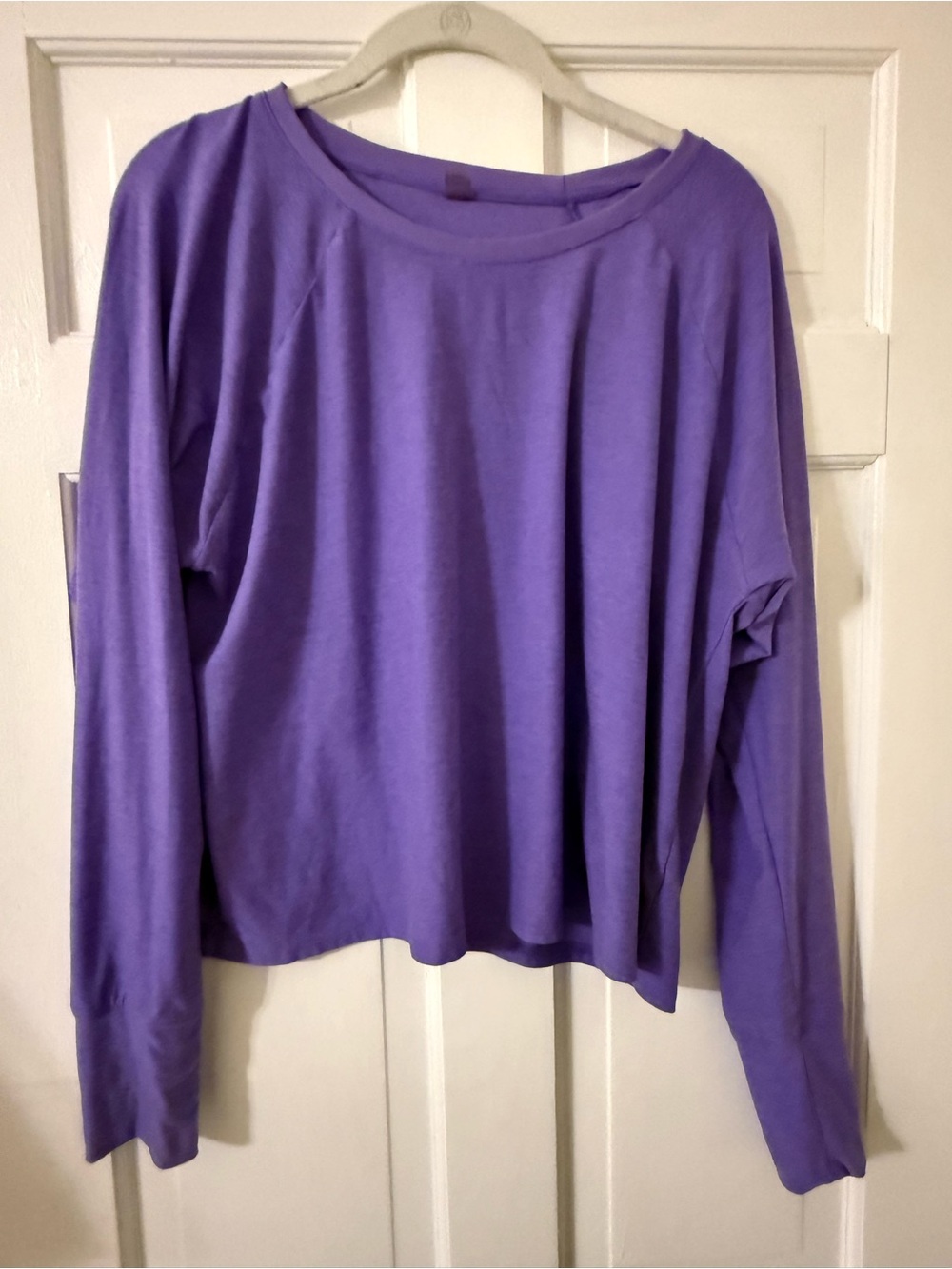 Beyond Yoga Purple Long Sleeve Relaxed Tee